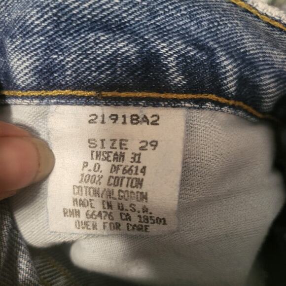 Vintage 90s mom jeans size 29 Insesm 31 high waist Rise Made In USA Pepe Jeans - Picture 7 of 7